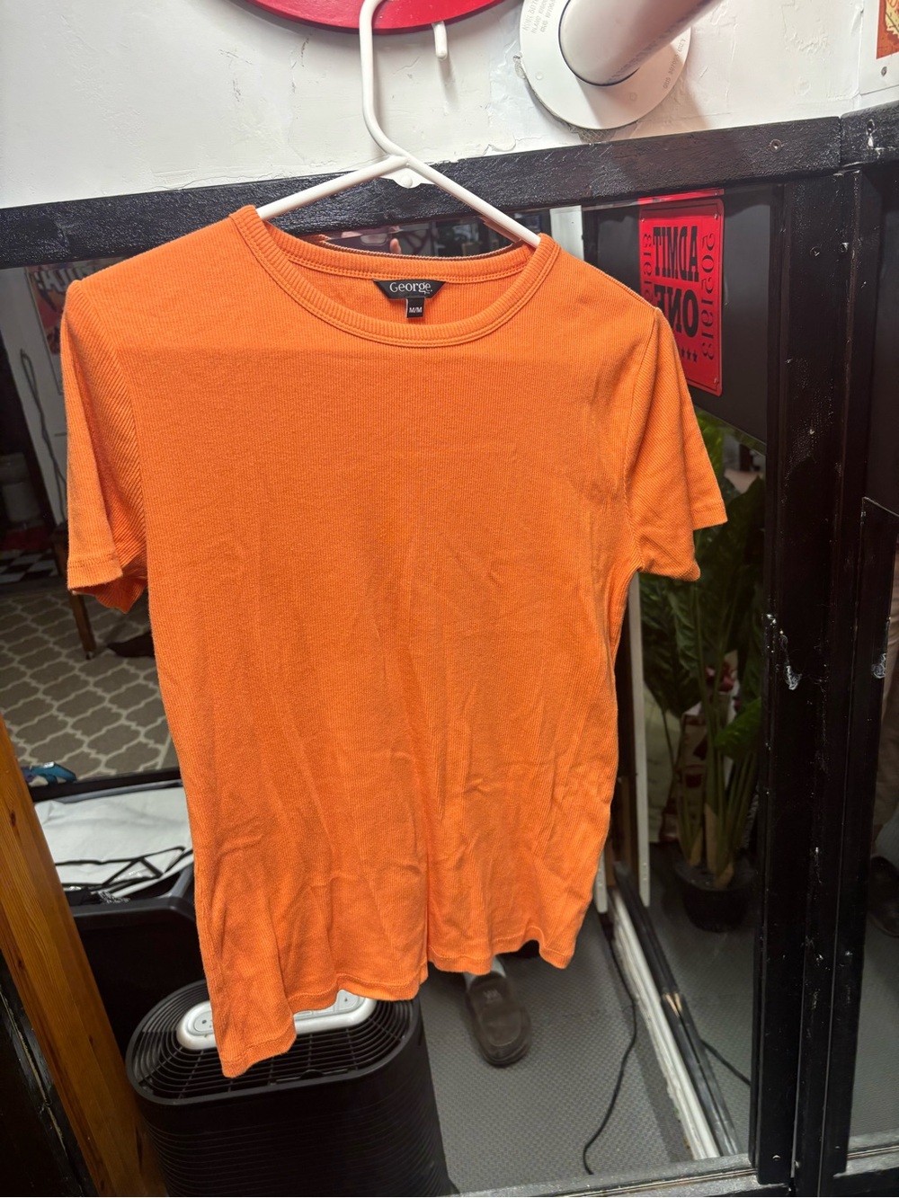 George Orange Short Sleeve Crew Neck Tee